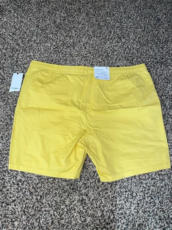 Goodfellow & Co. Mens Yellow 7” Pull On Everyday Shorts Size XL | NWT - Picture 4 of 7